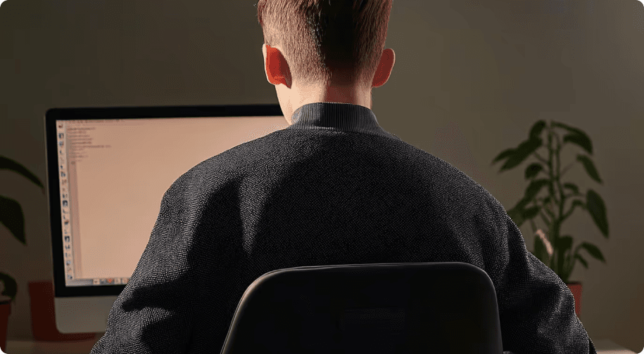 Professional reviewing revenue strategy at a workstation